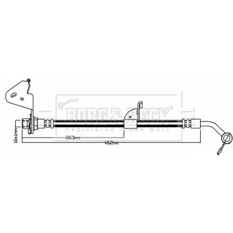 Flexible de frein BORG & BECK BBH8051