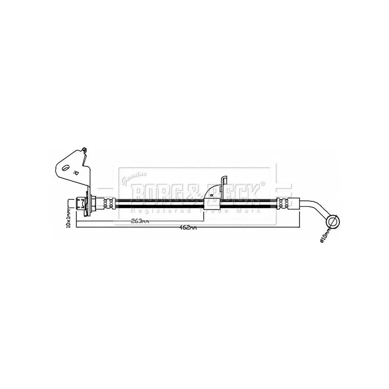 Flexible de frein BORG & BECK BBH8051
