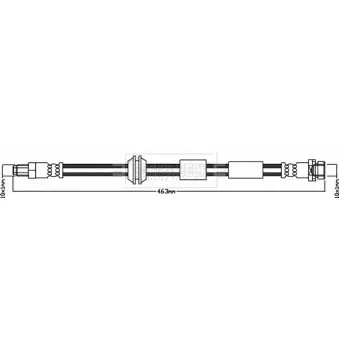 Flexible de frein BORG & BECK BBH8053