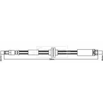 Flexible de frein BORG & BECK BBH8054