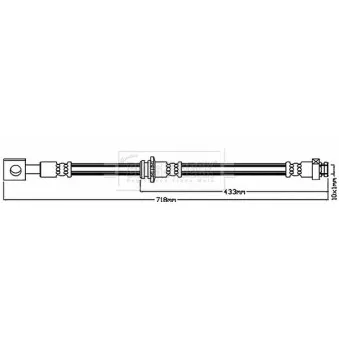Flexible de frein BORG & BECK BBH8055