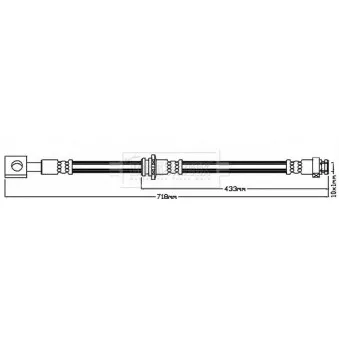Flexible de frein BORG & BECK BBH8056