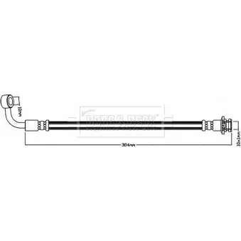 Flexible de frein BORG & BECK BBH8058