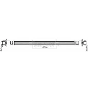 Flexible de frein BORG & BECK BBH8062