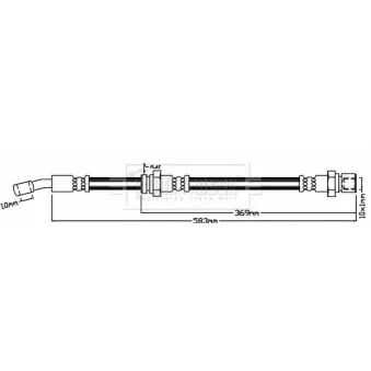 Flexible de frein BORG & BECK BBH8069