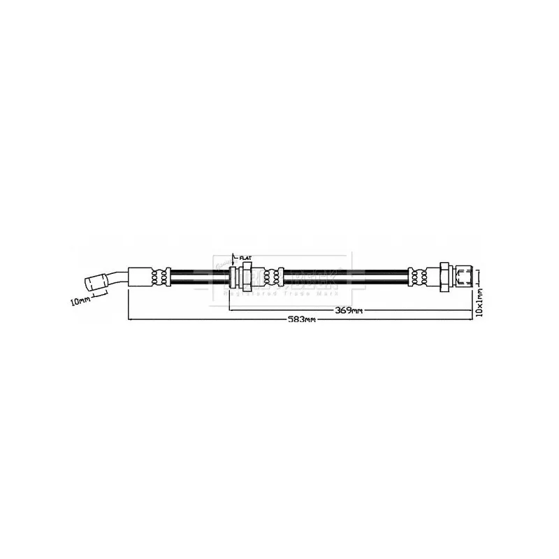 Flexible de frein BORG & BECK BBH8069