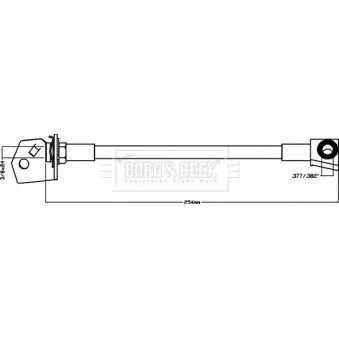 Flexible de frein BORG & BECK BBH8072