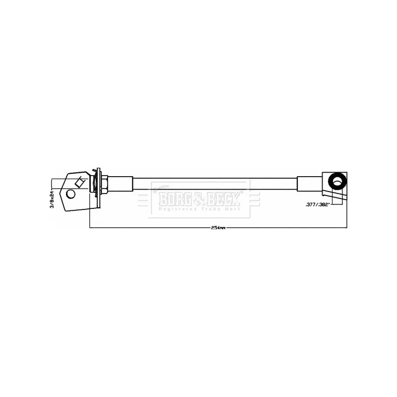Flexible de frein BORG & BECK BBH8072