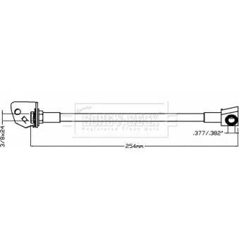 Flexible de frein BORG & BECK BBH8073