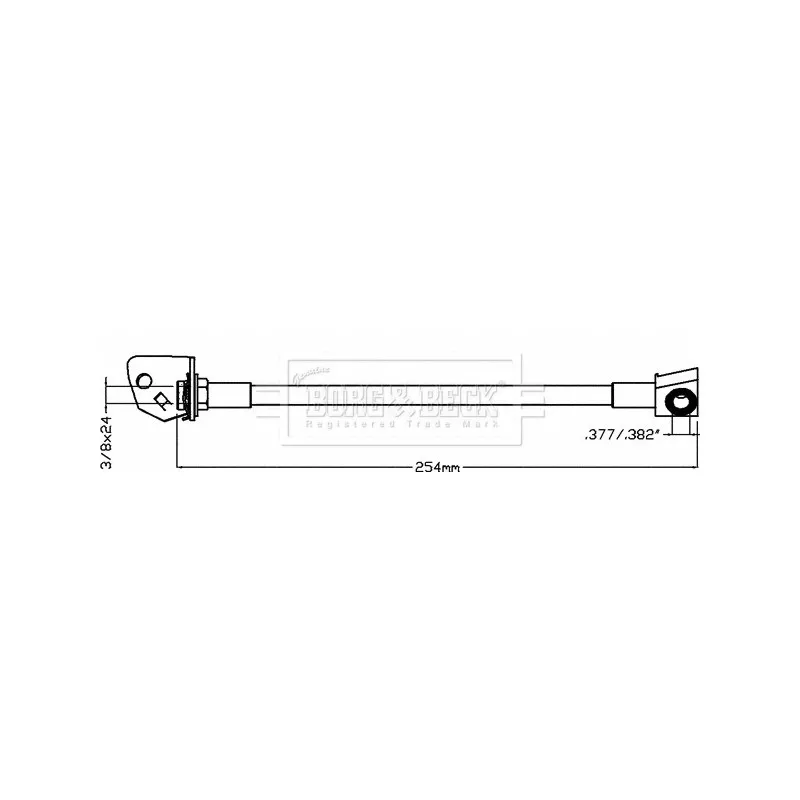 Flexible de frein BORG & BECK BBH8073