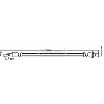 Flexible de frein BORG & BECK BBH8074