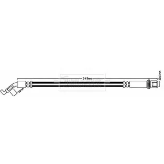 Flexible de frein BORG & BECK BBH8075
