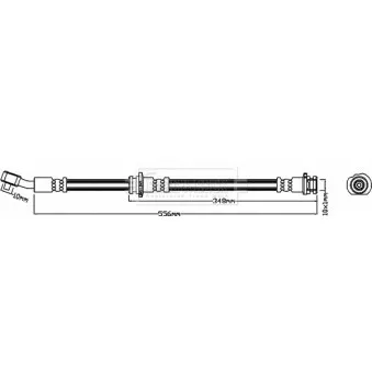 Flexible de frein BORG & BECK BBH8080