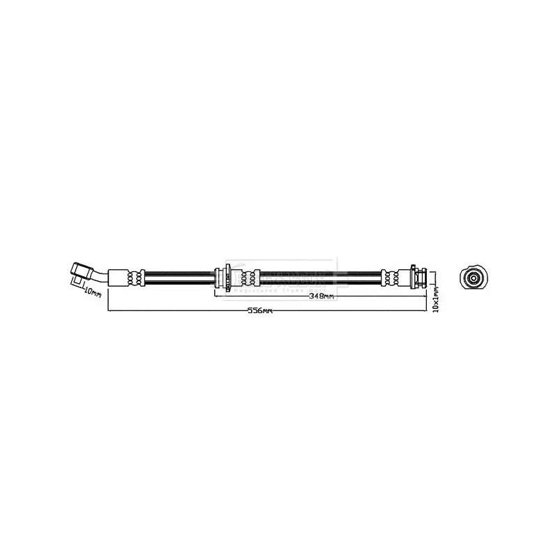 Flexible de frein BORG & BECK BBH8080
