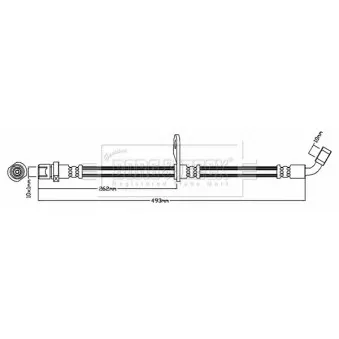 Flexible de frein BORG & BECK BBH8082