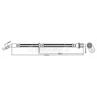 Flexible de frein BORG & BECK BBH8085