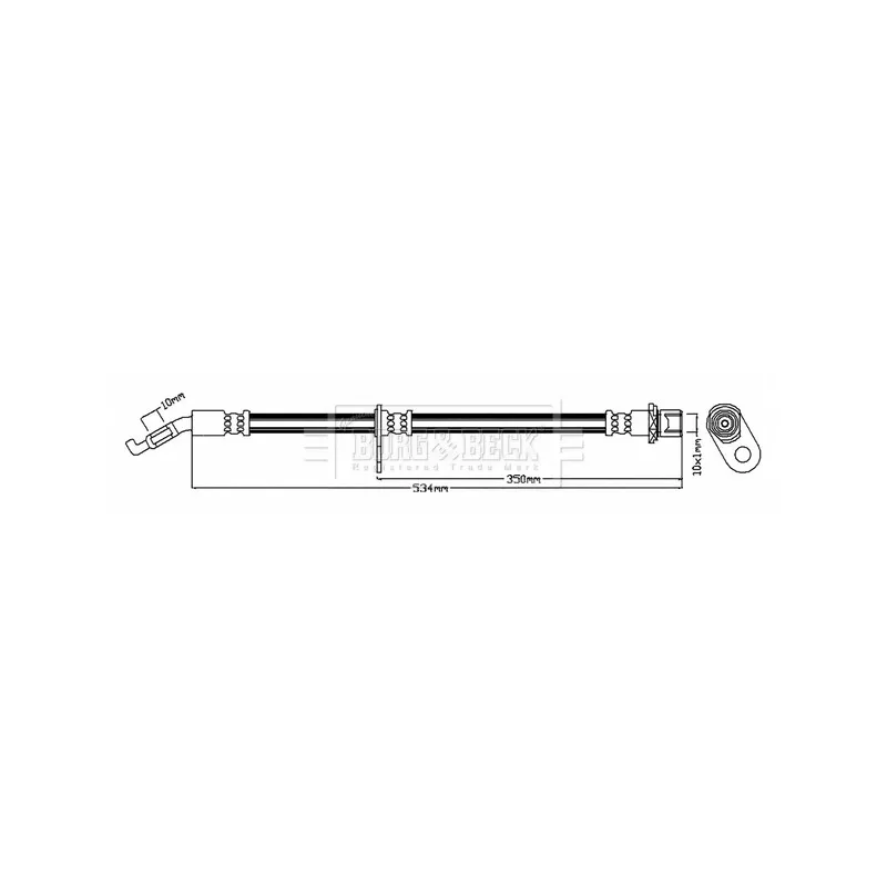 Flexible de frein BORG & BECK BBH8085
