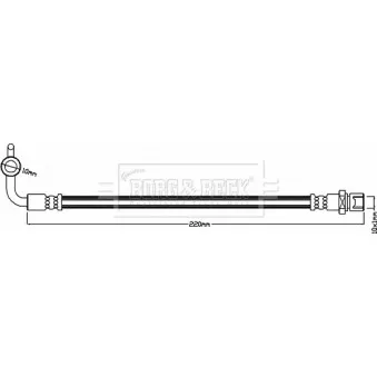 Flexible de frein BORG & BECK BBH8087