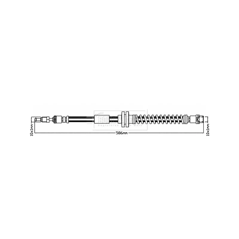 Flexible de frein BORG & BECK BBH8089