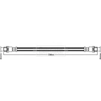 Flexible de frein BORG & BECK BBH8090