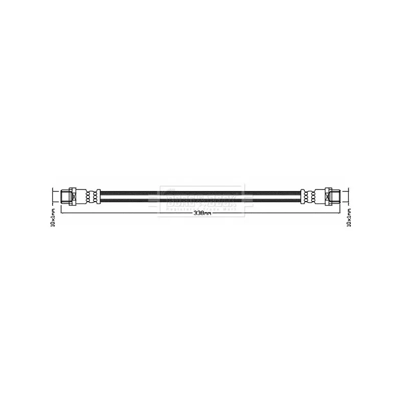 Flexible de frein BORG & BECK BBH8090