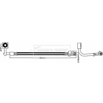 Flexible de frein BORG & BECK BBH8091
