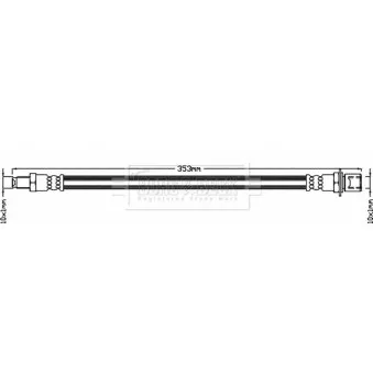 Flexible de frein BORG & BECK BBH8096