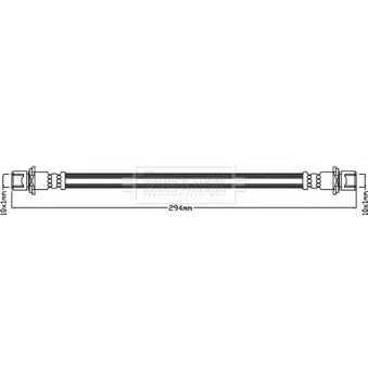 Flexible de frein BORG & BECK BBH8097