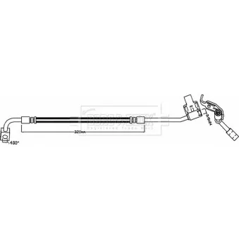 Flexible de frein BORG & BECK BBH8100