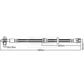 Flexible de frein BORG & BECK BBH8101