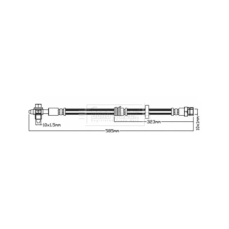 Flexible de frein BORG & BECK BBH8101