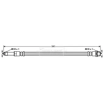 Flexible de frein BORG & BECK BBH8104