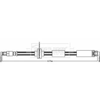 Flexible de frein BORG & BECK BBH8105