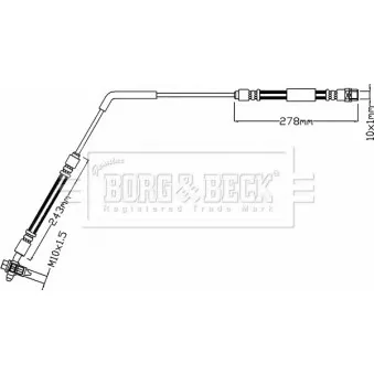 Flexible de frein BORG & BECK BBH8106