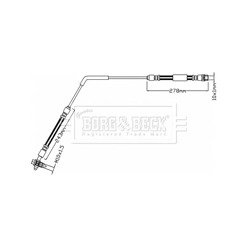 Flexible de frein BORG & BECK BBH8106