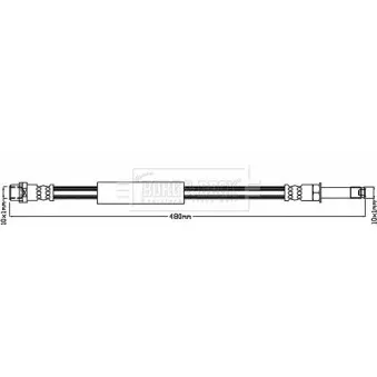 Flexible de frein BORG & BECK BBH8109