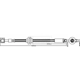 Flexible de frein BORG & BECK BBH8110