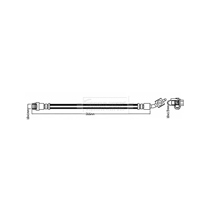 Flexible de frein BORG & BECK BBH8111