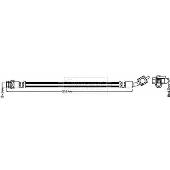 Flexible de frein BORG & BECK BBH8112