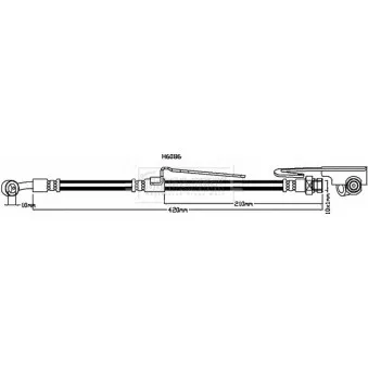 Flexible de frein BORG & BECK BBH8113