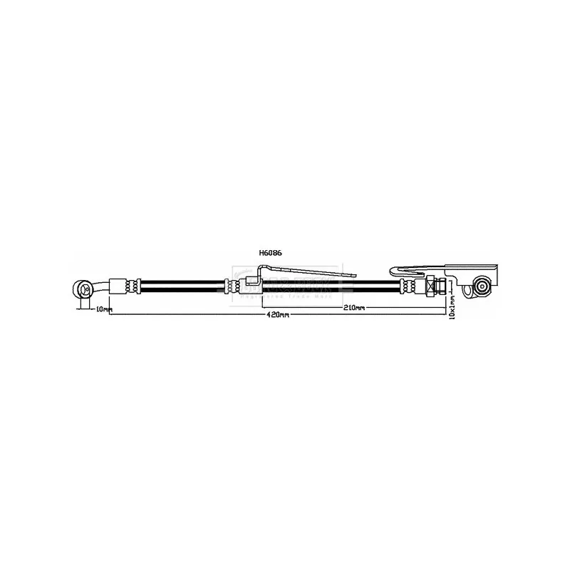 Flexible de frein BORG & BECK BBH8113