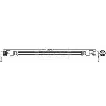 Flexible de frein BORG & BECK BBH8115