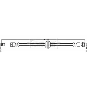 Flexible de frein BORG & BECK BBH8120