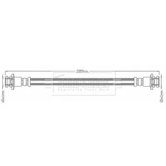 Flexible de frein BORG & BECK BBH8121