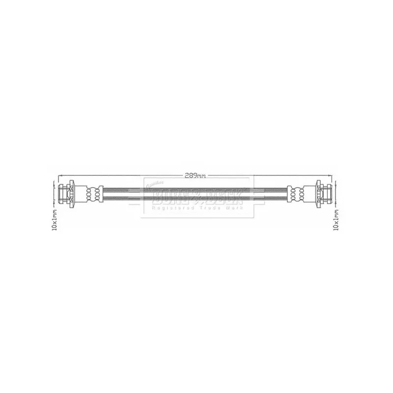 Flexible de frein BORG & BECK BBH8121