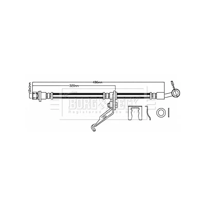 Flexible de frein BORG & BECK BBH8127