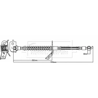 Flexible de frein BORG & BECK BBH8128