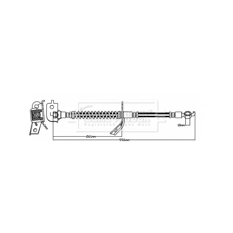 Flexible de frein BORG & BECK BBH8128