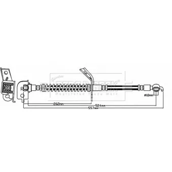 Flexible de frein BORG & BECK BBH8129