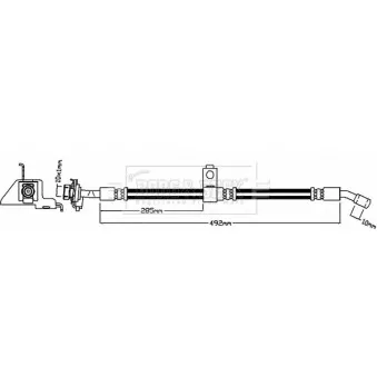 Flexible de frein BORG & BECK BBH8131